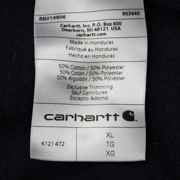 Carhartt Barstool Michigan Ohio State Hoodie Mens XL Blue Men vs Boys Sweatshirt - Picture 9 of 15